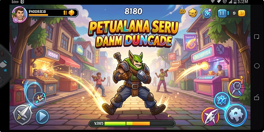 Tampilan menarik dari gameplay menantang di 8180.