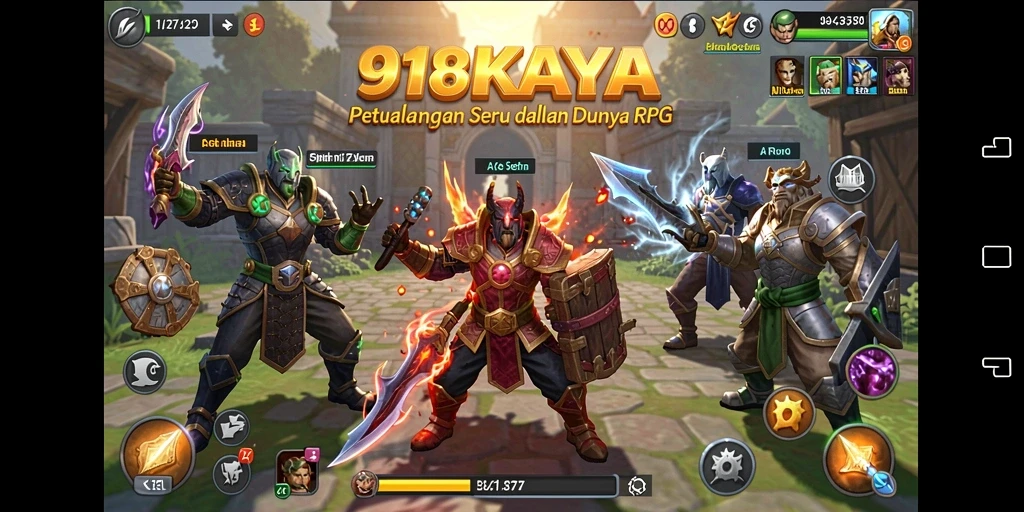 Tampilan gameplay RPG yang mendebarkan dalam 918KAYA.
