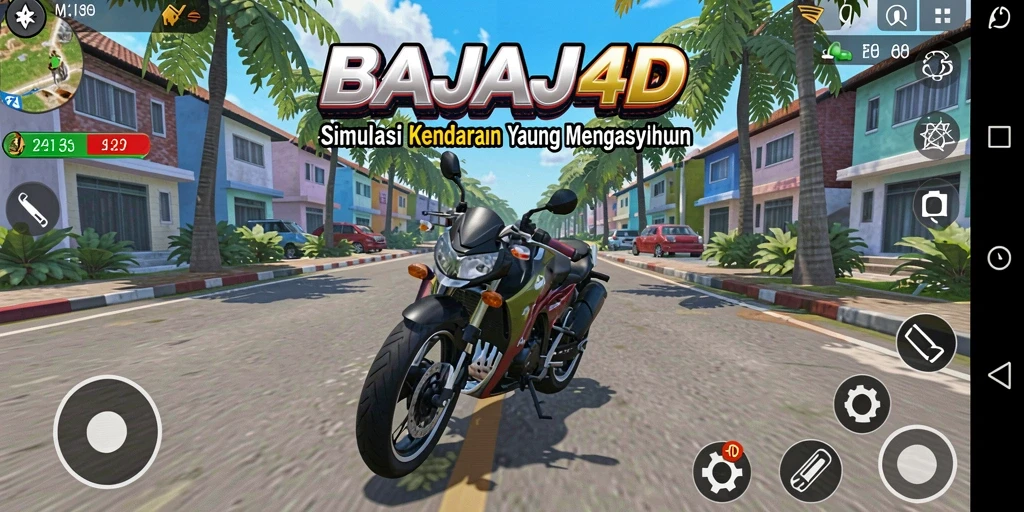 Screenshot gameplay BAJAJ4D menampilkan pengalaman berkendara yang realistis dan mendebarkan.