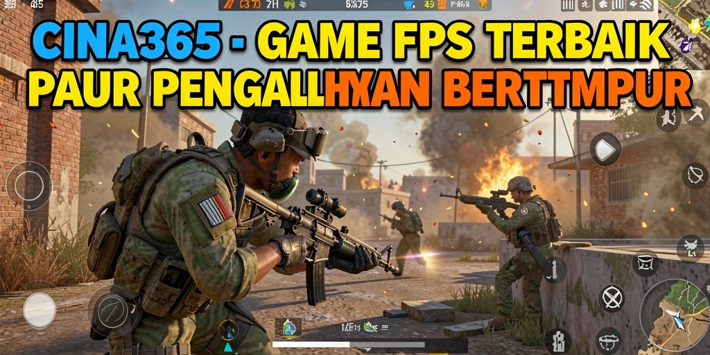 Tampilan gameplay CINA365 yang menegangkan dan penuh aksi.