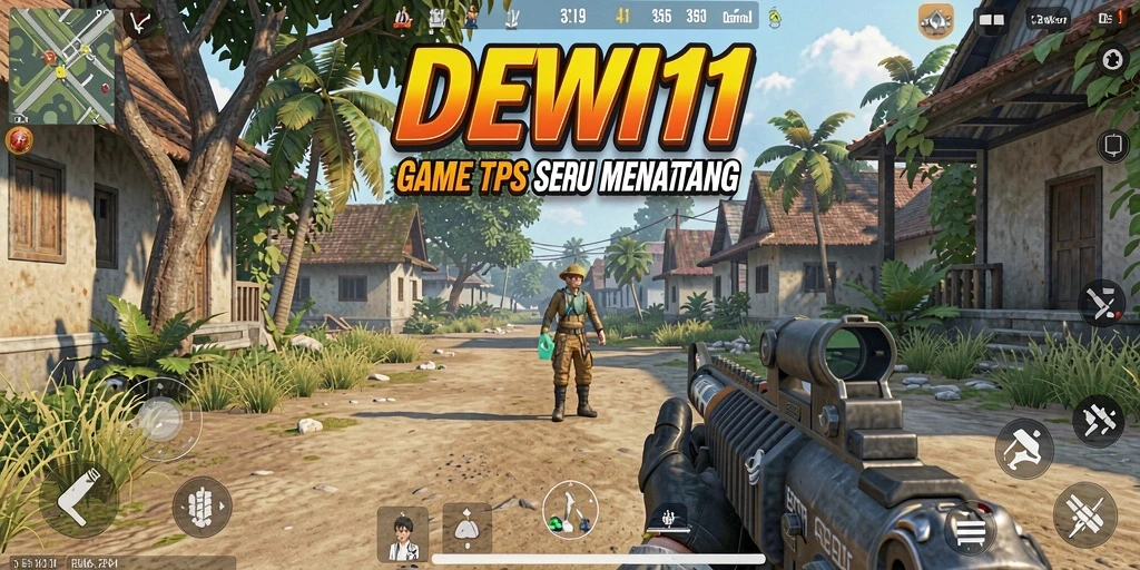 Tangkapan layar DEWI11 menunjukkan aksi seru dalam gameplay TPS.