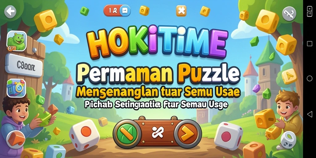 Tampilan gameplay HOKITIME yang seru dan penuh teka-teki.