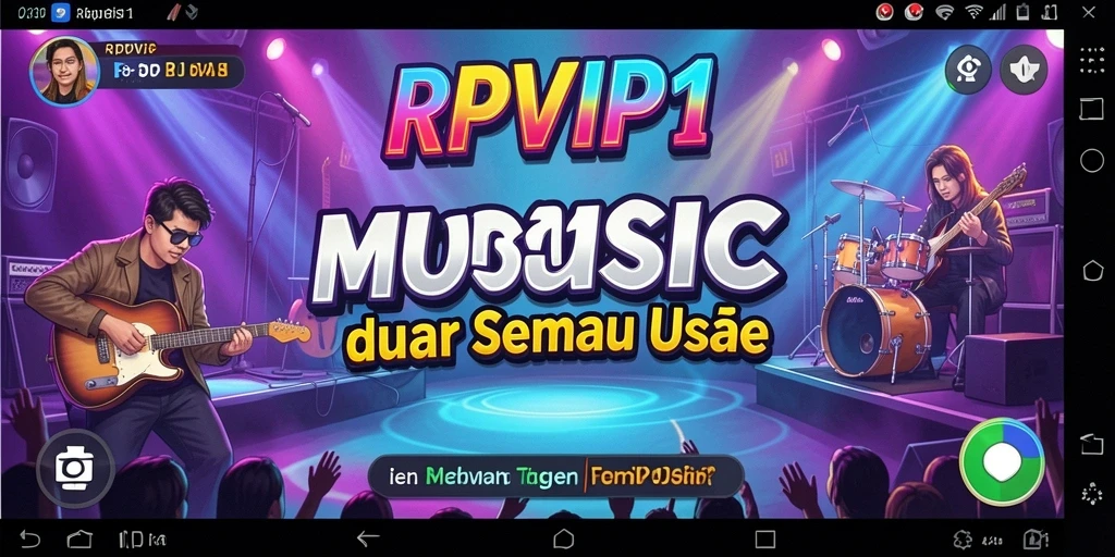 Tampilan gameplay <strong>RPVIP1</strong> dengan alunan musik yang menarik.