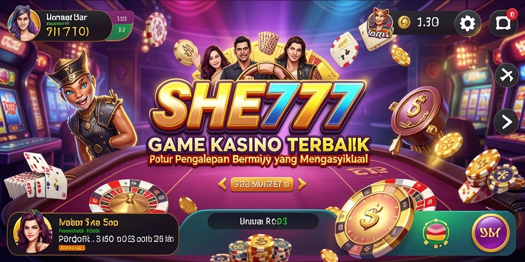 Tampilan gameplay Kasino SHE777 yang menarik dan interaktif.