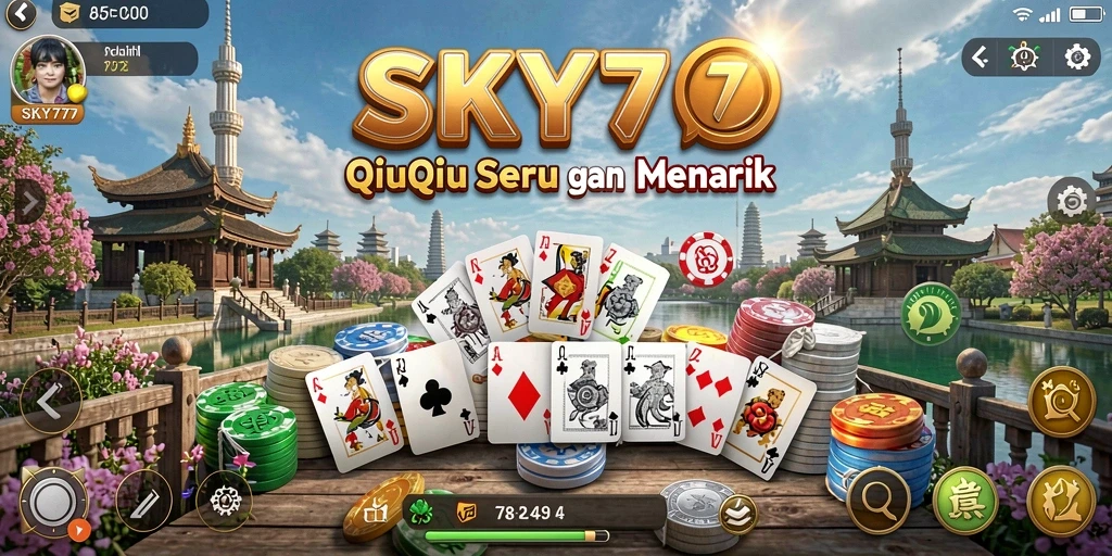 Tampilan gameplay seru QiuQiu di SKY77 yang menantang.