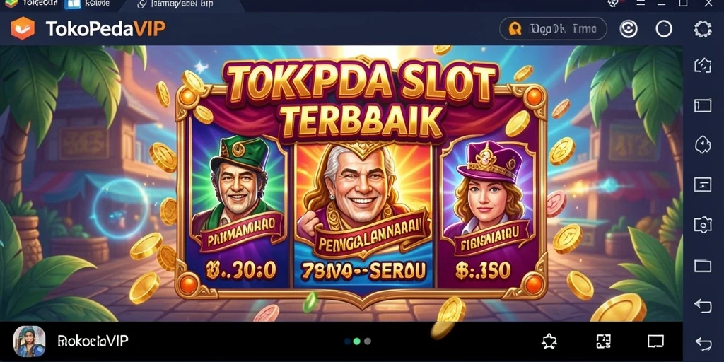 Tangkapan layar menunjukkan gameplay seru dari TOKOPEDIAVIP.